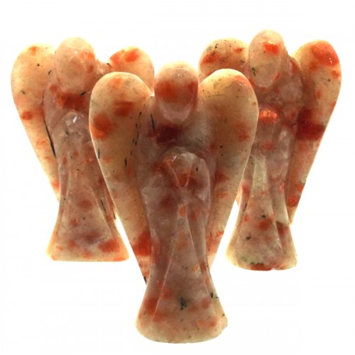 Sunstone Carved Gemstone Angel